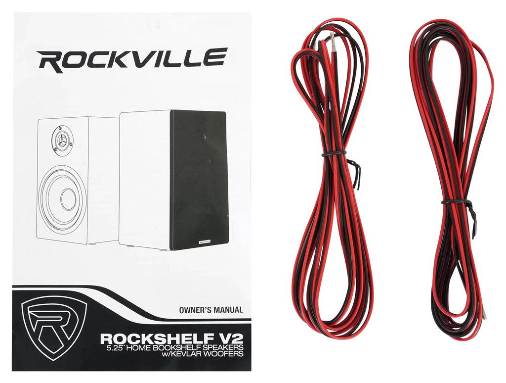 Receiver with 2 Bookshelf Speakers, Stands, and Speaker Wire B368869