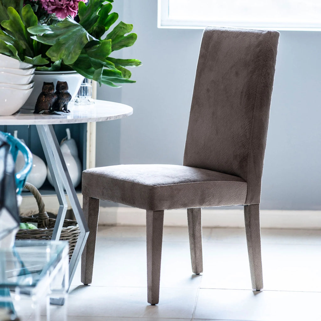 Beige Fabric Upholstered Dining Chair T120472