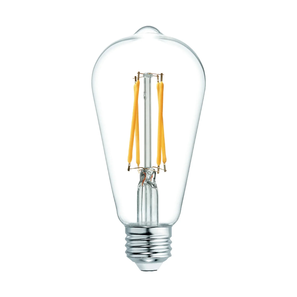 Vintage Style LED Edison Light Bulbs, Clear Glass, 2pk O57918