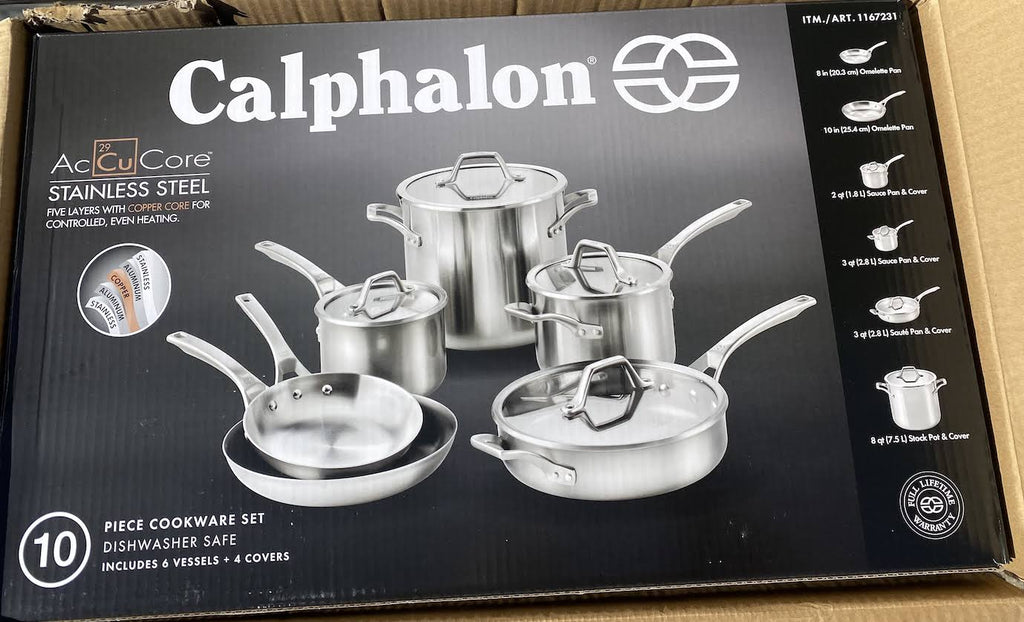 10-Piece Stainless Steel Cookware Set V353