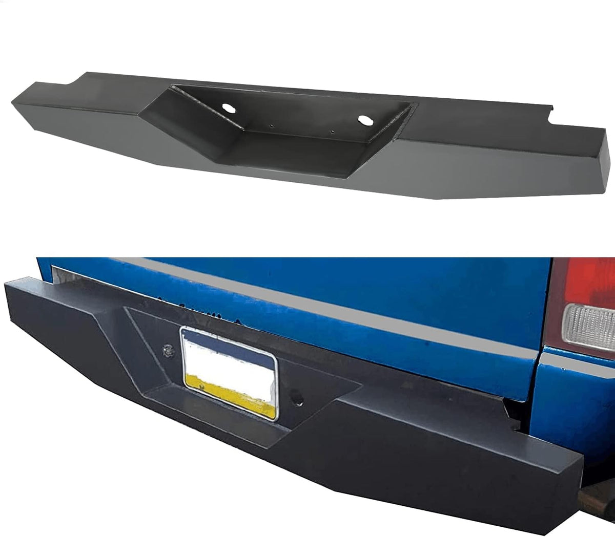 Heavy-Duty Steel Rear Bumper for Ford Ranger Pickup Y2401