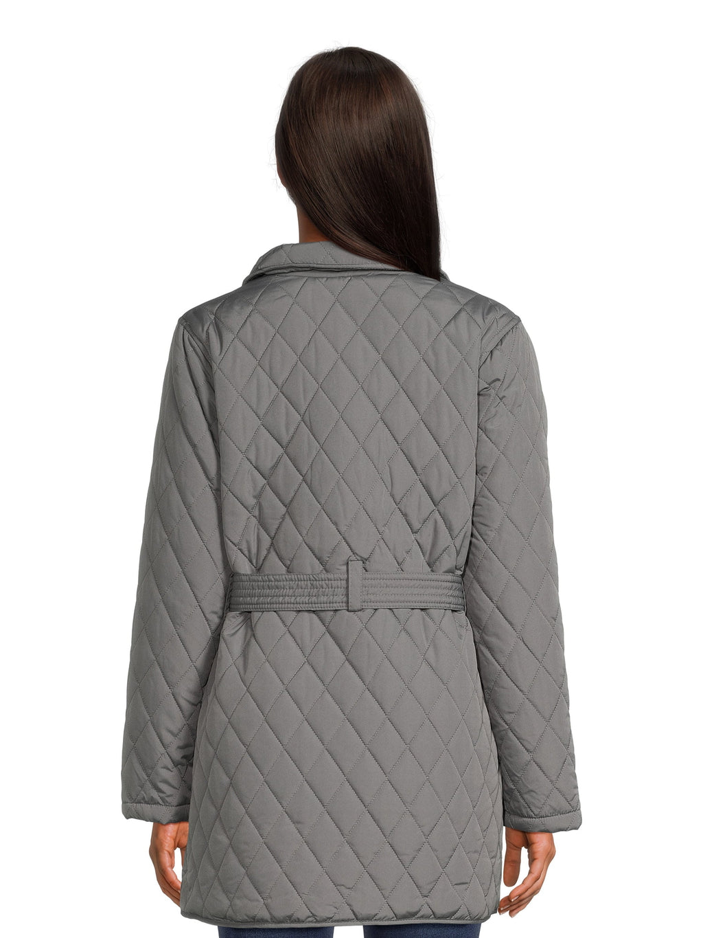 Women’s Quilted Barn Jacket with Belt N571