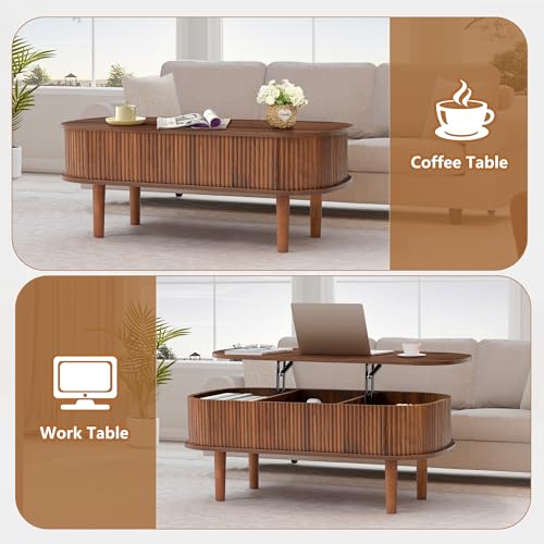 Lift Top Coffee Table with Hidden Compartment A261713