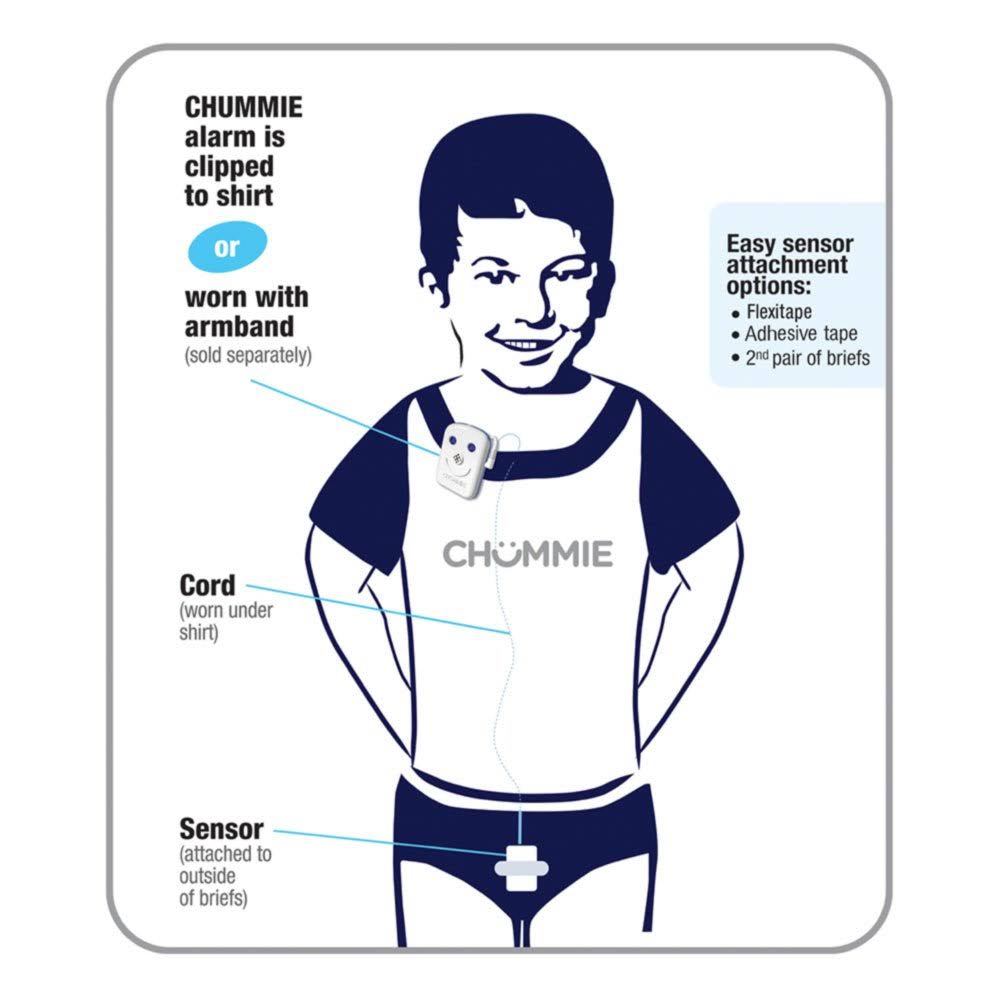 Bedwetting Alarm with Loud Sounds and Bright Lights D119