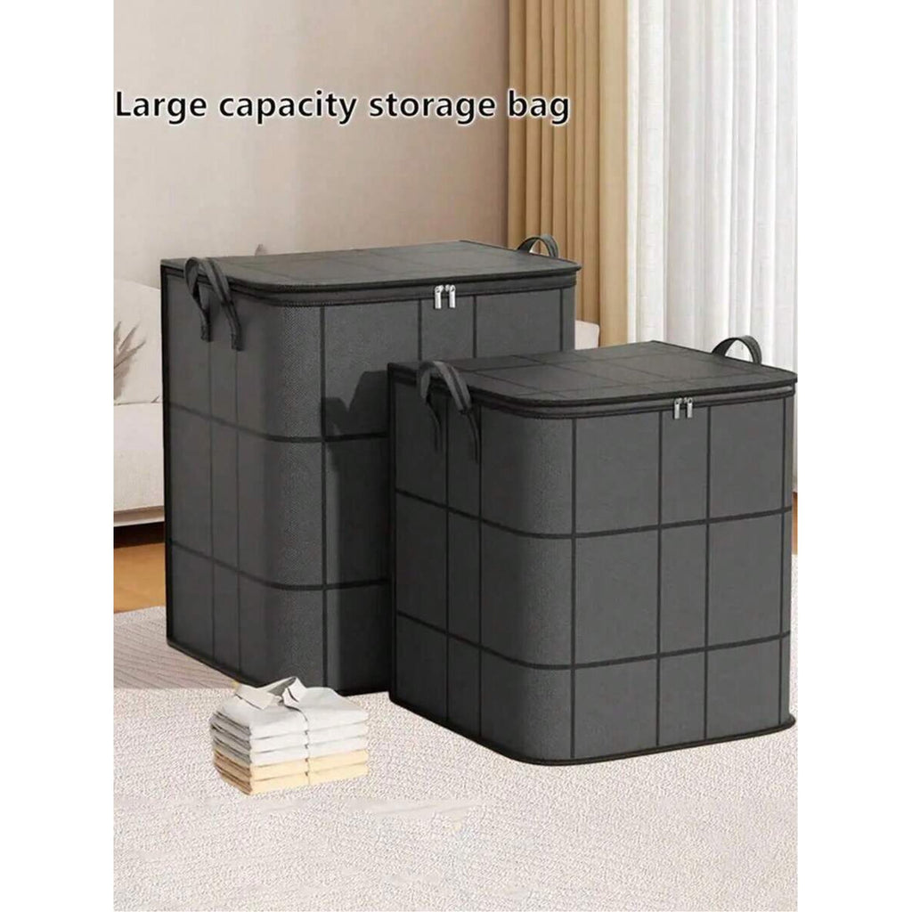 Black Thickened Foldable Storage Bag Y95096