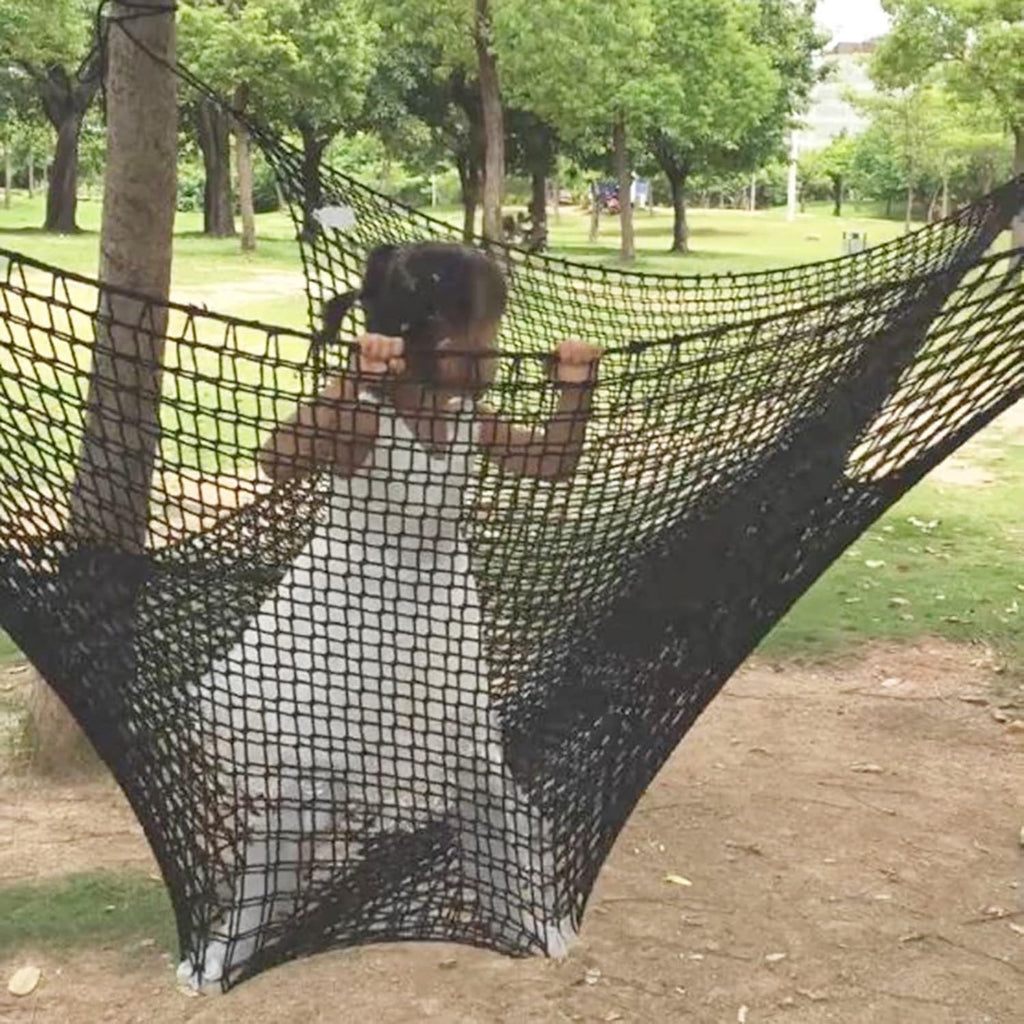 Climbing Cargo Net Double Layers Polyester Net Bridge for Treehouse W4086