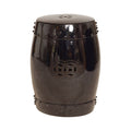 Black Large Drum Stool O233