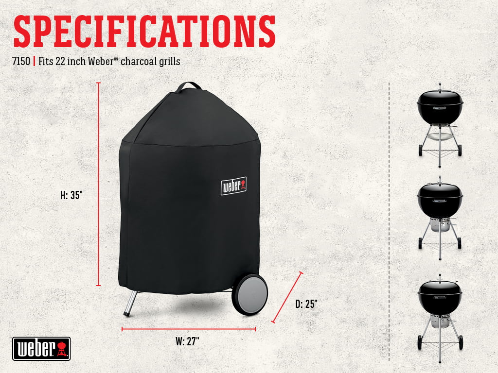 22 In. Charcoal Grill Cover R9884