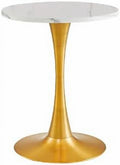 Round Gold Coffee Table Dining Table Side Table for 2-4 P5650