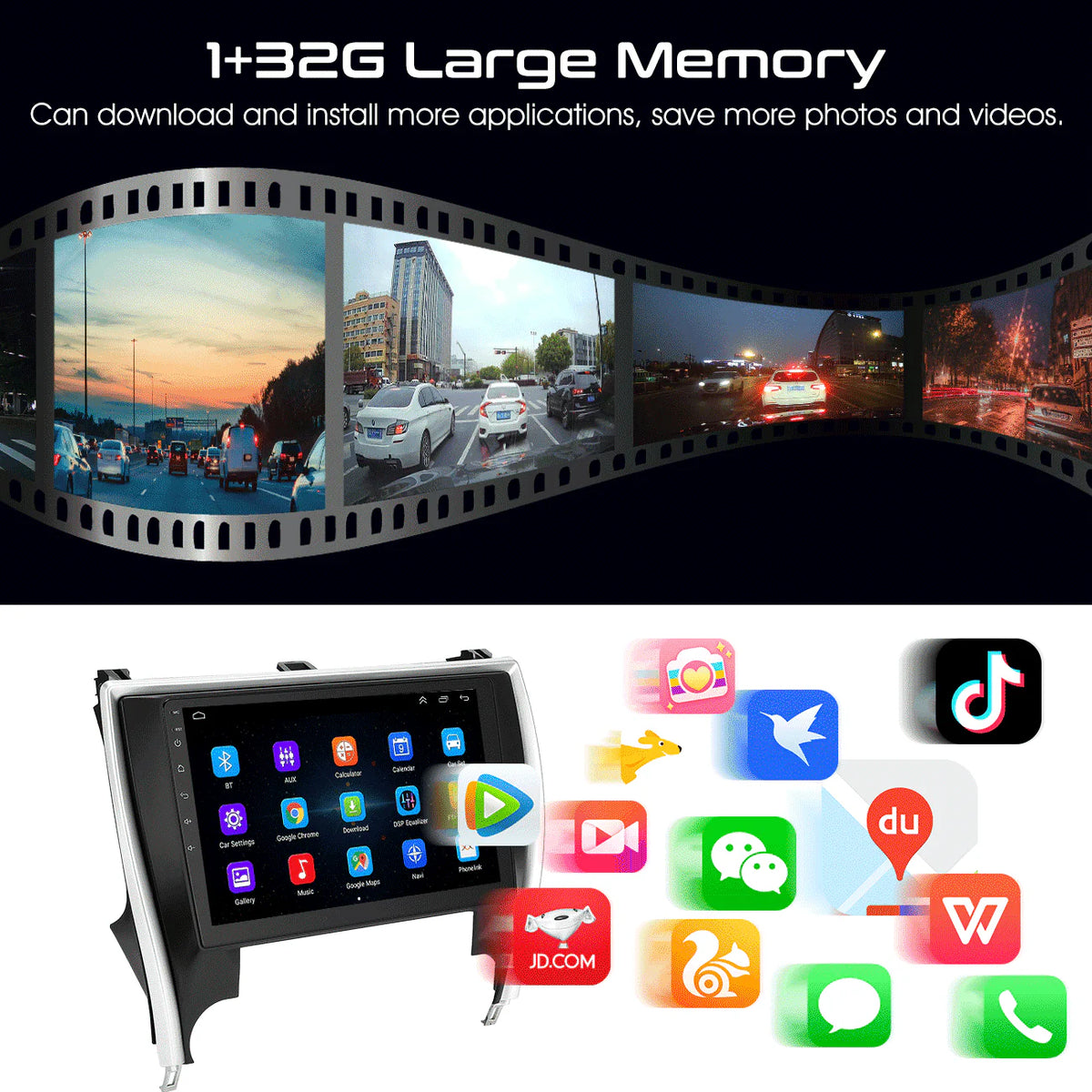 10.1in Carplay Android 12 Car Stereo Radio P906