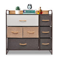 Fabric Dresser Storage Tower with Fabric Bins T87250