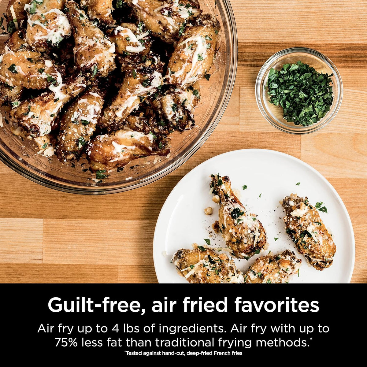 8-in-1 Digital Air Fry Oven with Air Fry Basket, Wire Rack & Crumb Tray, Silver E2685