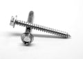 #8-18 x 7/8 Sheet Metal Screw Hex Washer Head Zinc Plated A31411