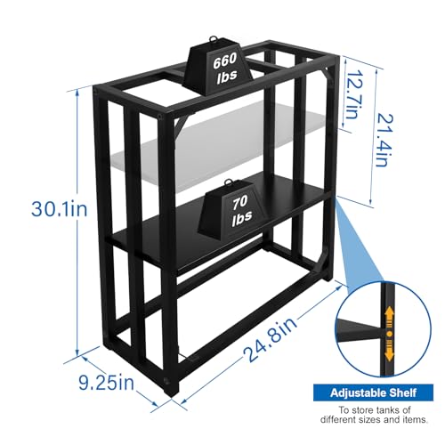 20 Gallon Metal Adjustable Fish Tank Stand P575