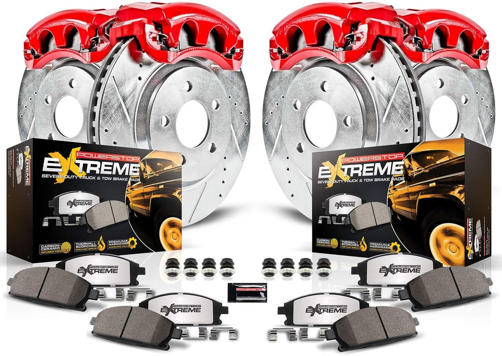 Front and Rear Carbon Fiber Ceramic Brake Kit T295670
