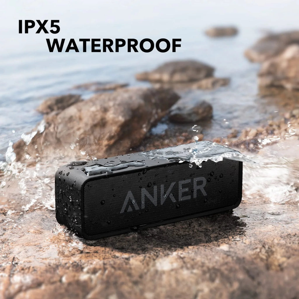 Black Portable Bluetooth Speaker Waterproof 24H Playtime E144061