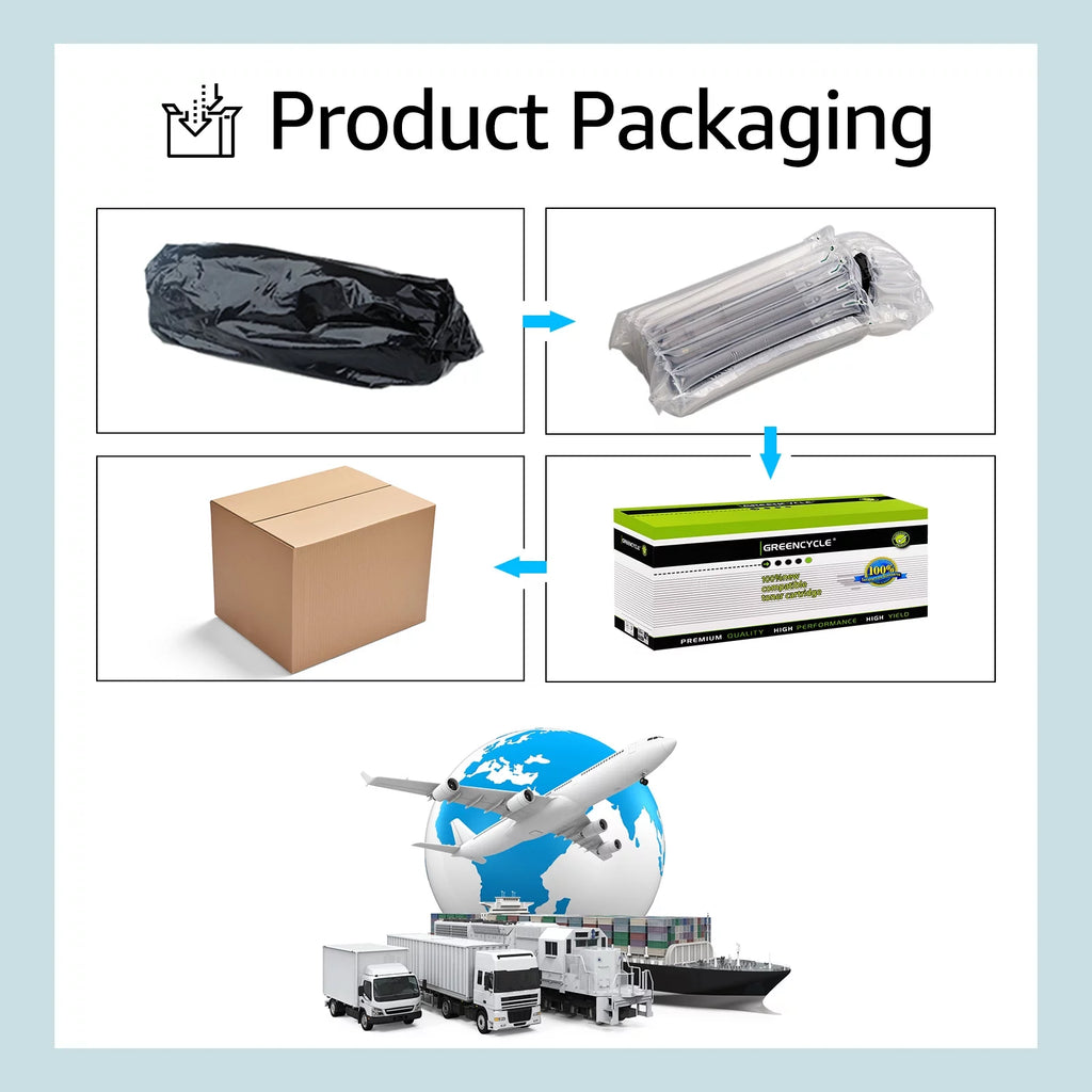 4 Pack Black Toner Cartridge T4301