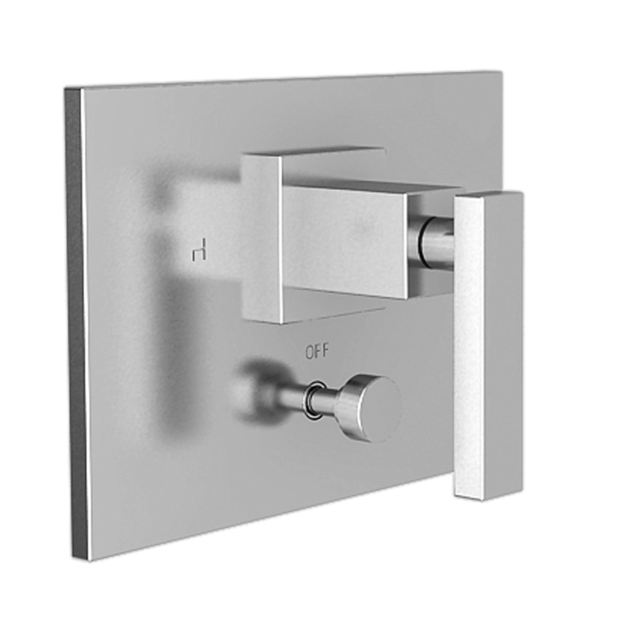 Antique Nickel Tub and Shower Diverter Plate with Handle E79247
