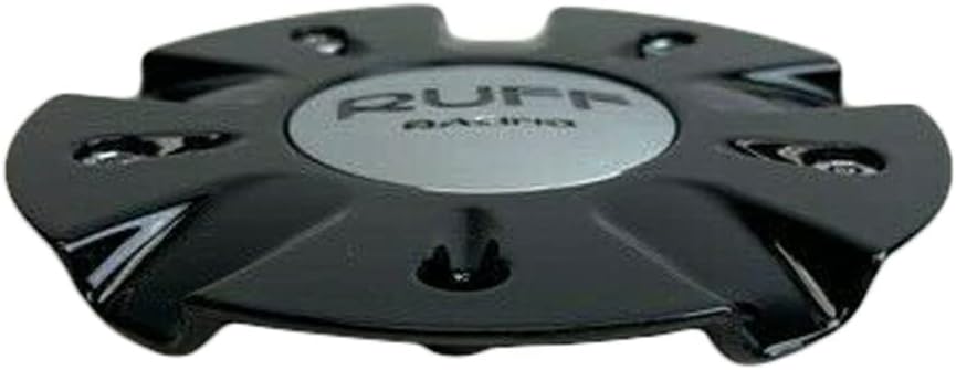 Gloss Black and Chrome Wheel Center Cap Pack of 2 B119