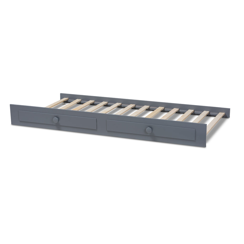 Gray Finished Wood Twin Size Trundle M6324