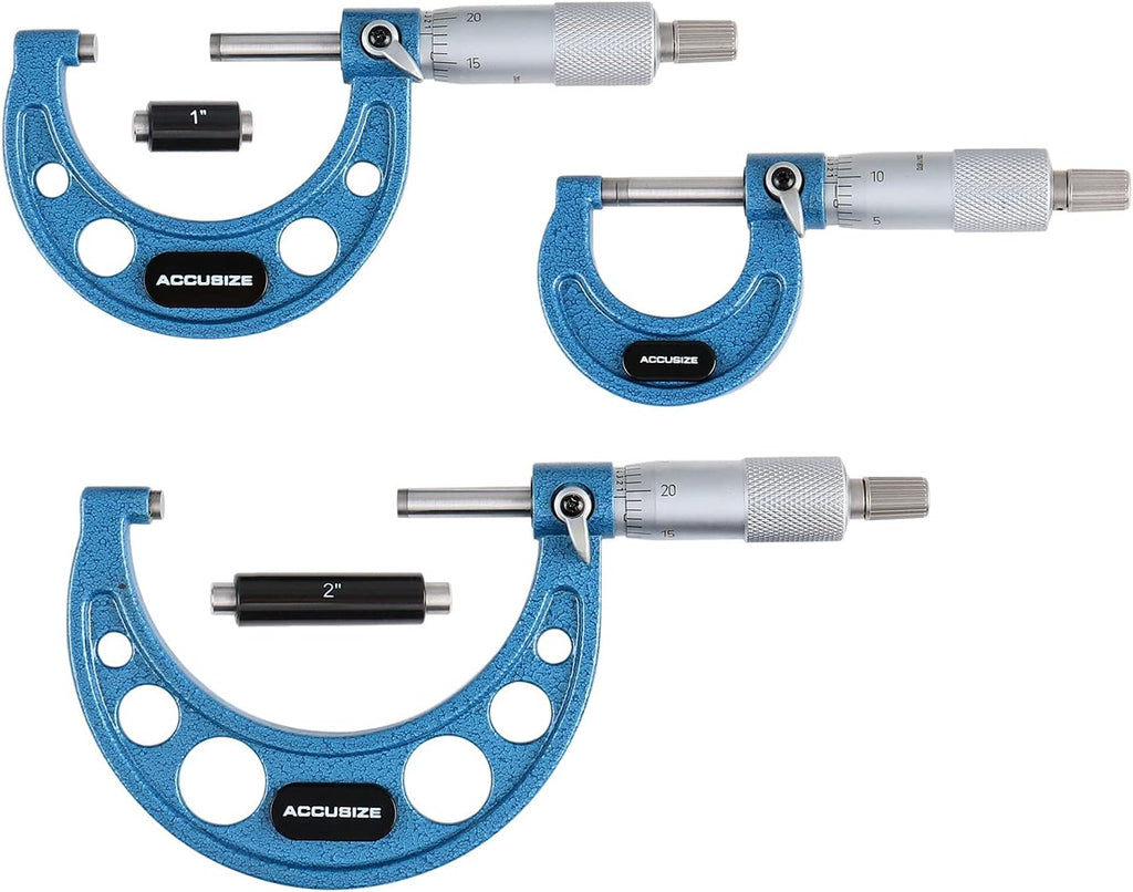 0-3 inch Outside Micrometers Carbide Tipped 3 Pc Set R2225