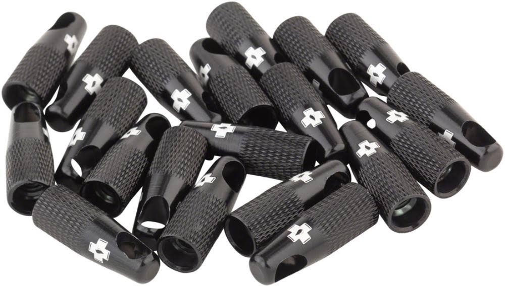Black Tubeless Valve Core Remover Cap Pack of 20 A4491