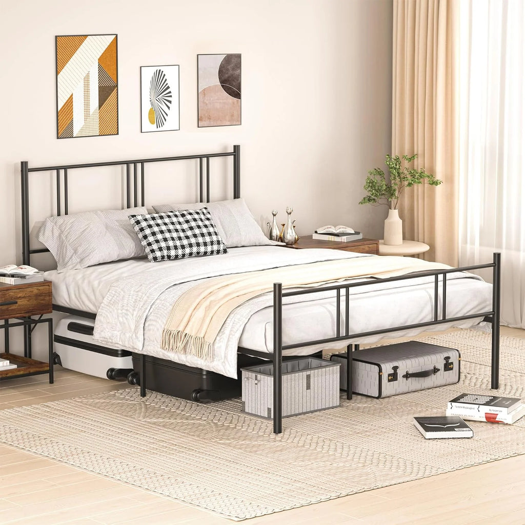Queen Steel Bed Frame with Headboard Footboard F727464