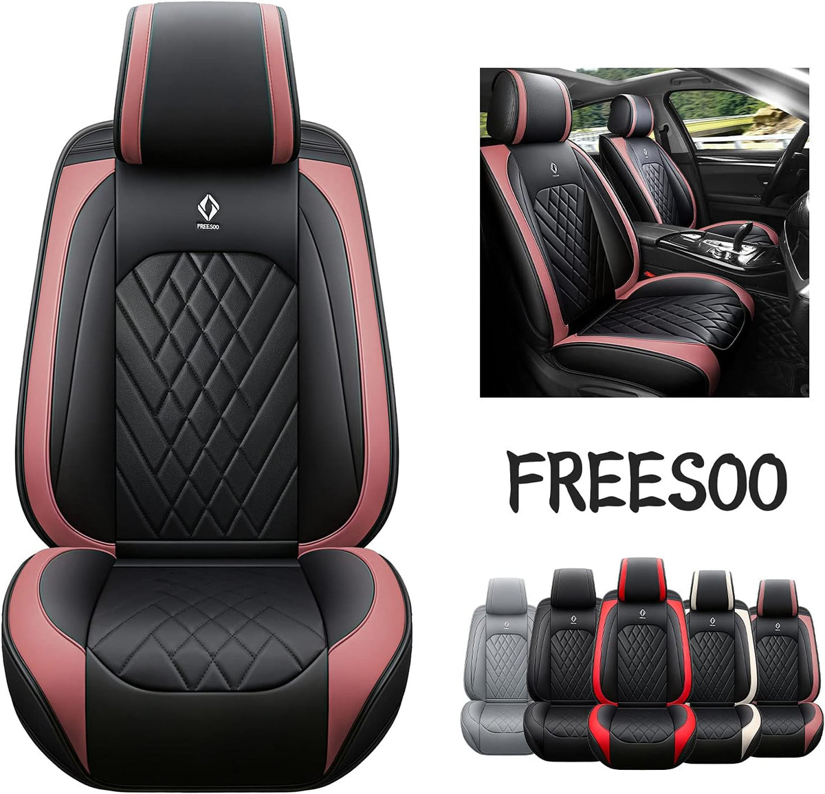 Leather Waterproof Car Seat Cover Full Set S41469