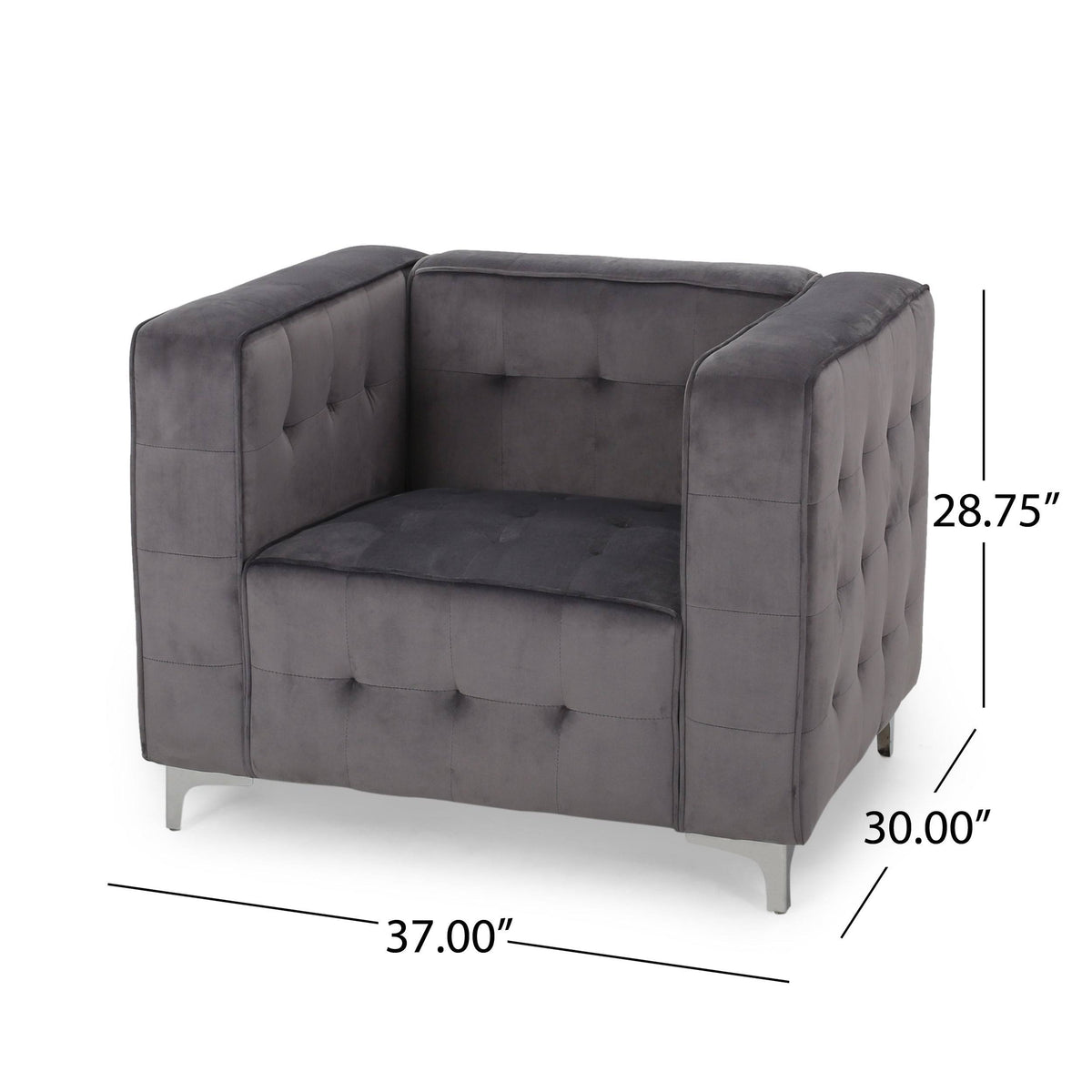 Velvet Cube Club Chair O5724