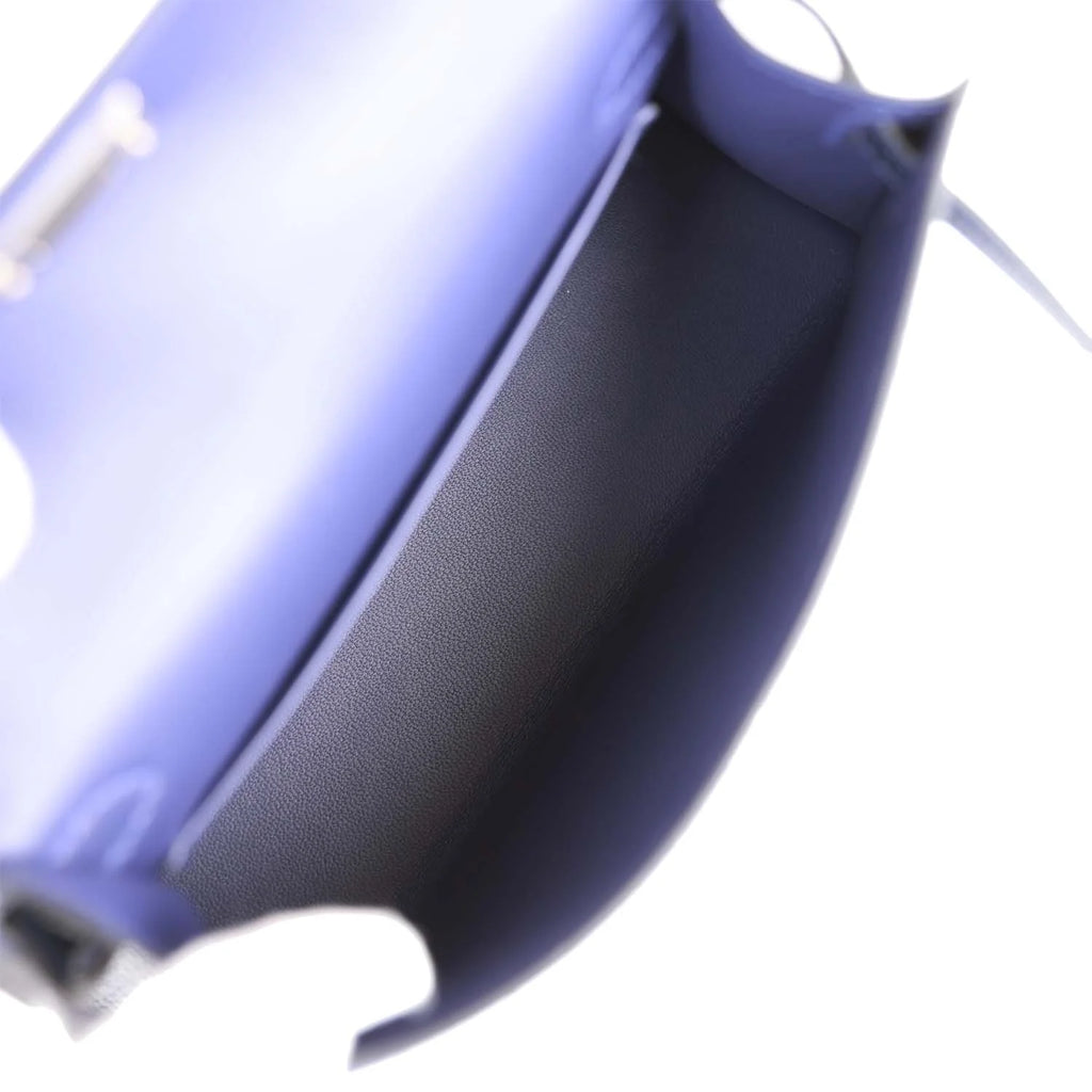 Bleu Encre and Bleu Indigo Chevre Mysore Bag K578