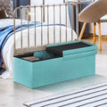 Blue Ottoman Bench V6337