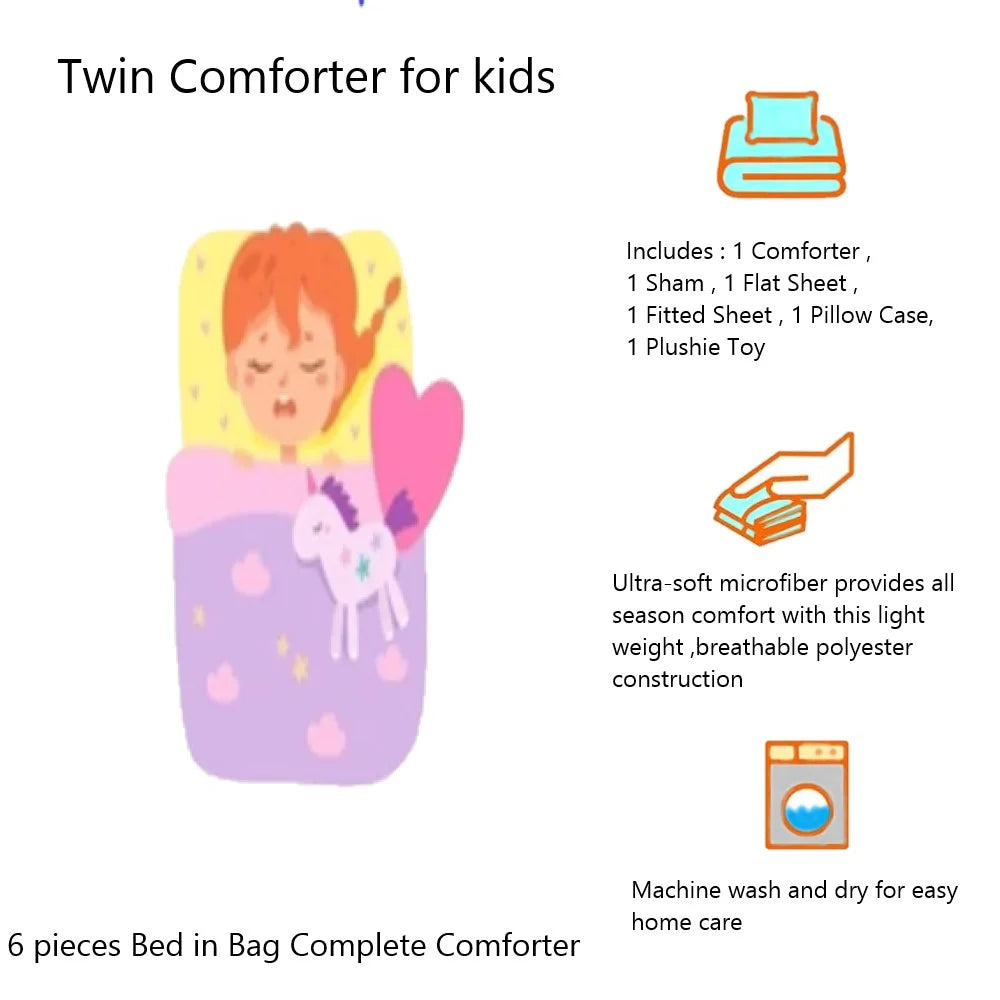 Twin Comforter with Sheet Set and Pillow M373203