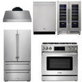 36 Gas Range, Range Hood, Refrigerator, Dishwasher, Wine Cooler B757744