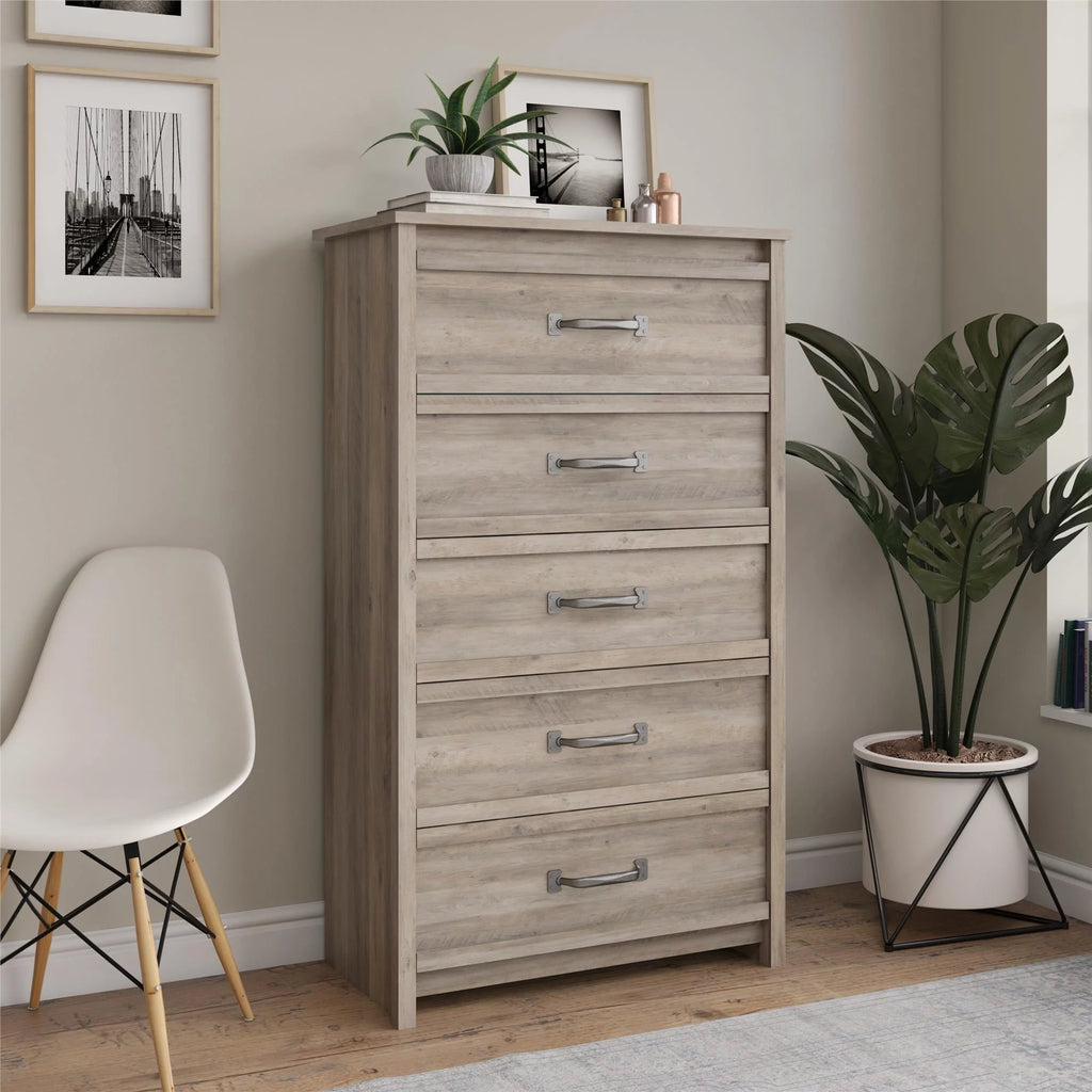 Rustic Ranch 5 Drawer Dresser D8226