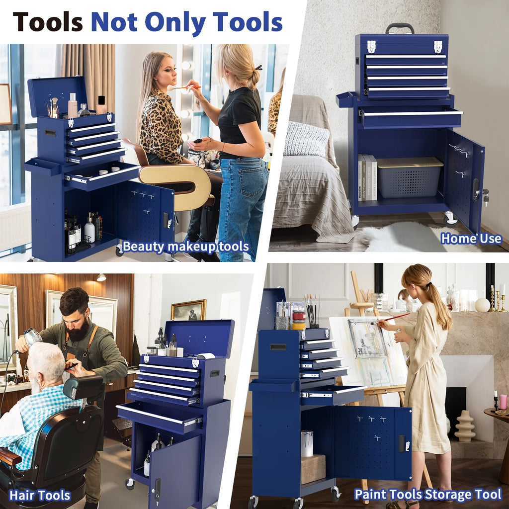 5 Drawer Mechanic Tool Chest with Wheels Rolling Tool Box Cabinet G42109