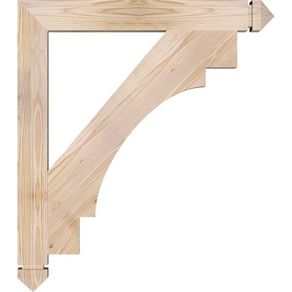 Douglas Fir Arts & Crafts Smooth Bracket W31610