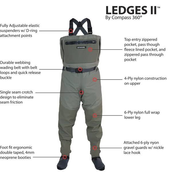 Khaki Sand Breathable Chest Wader R5658