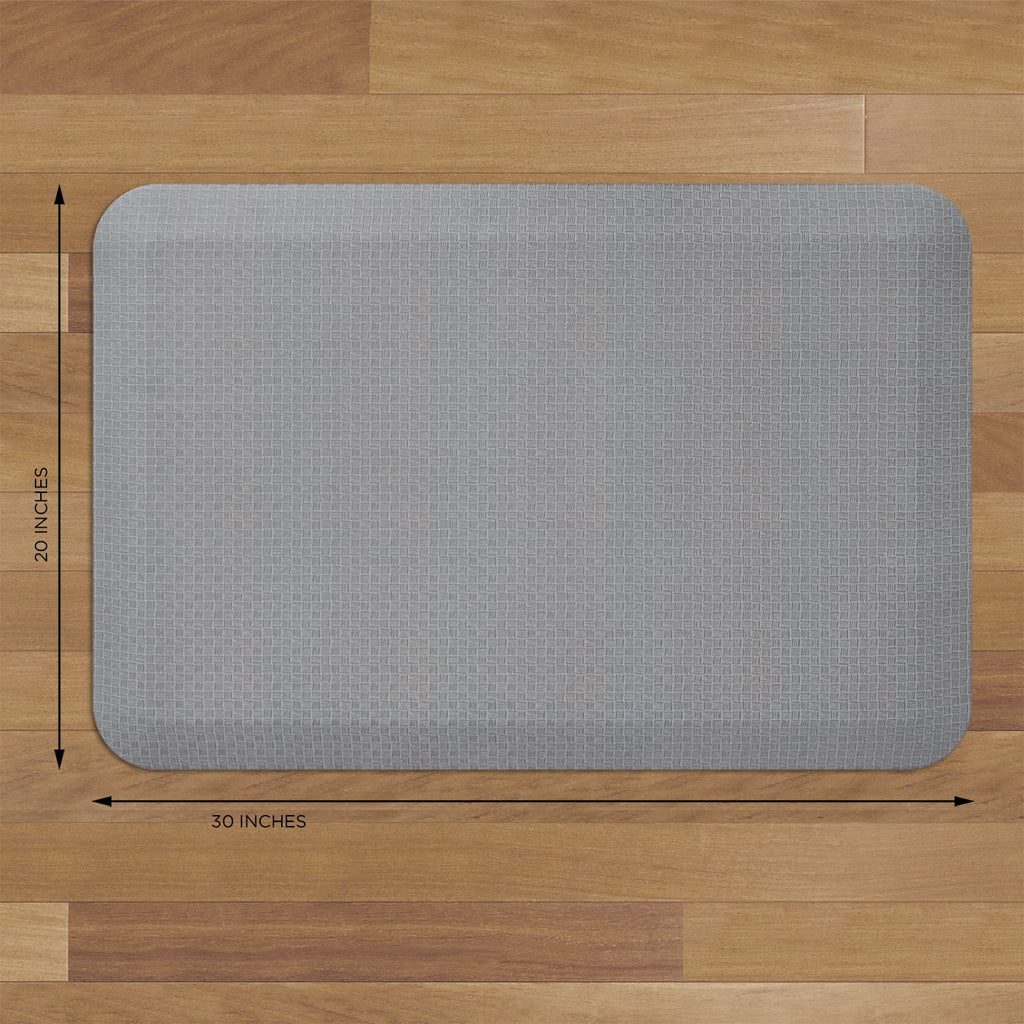 Light Gray 20" x 30" Kitchen Floor Mat X7308