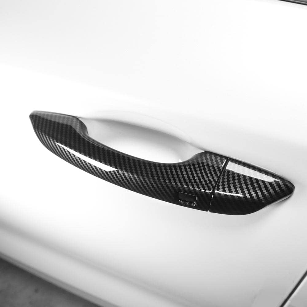 Carbon Fiber ABS 4PCS Door Handle Covers U32368