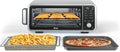 8-in-1 Digital Air Fry Oven with Air Fry Basket, Wire Rack & Crumb Tray, Silver E2685