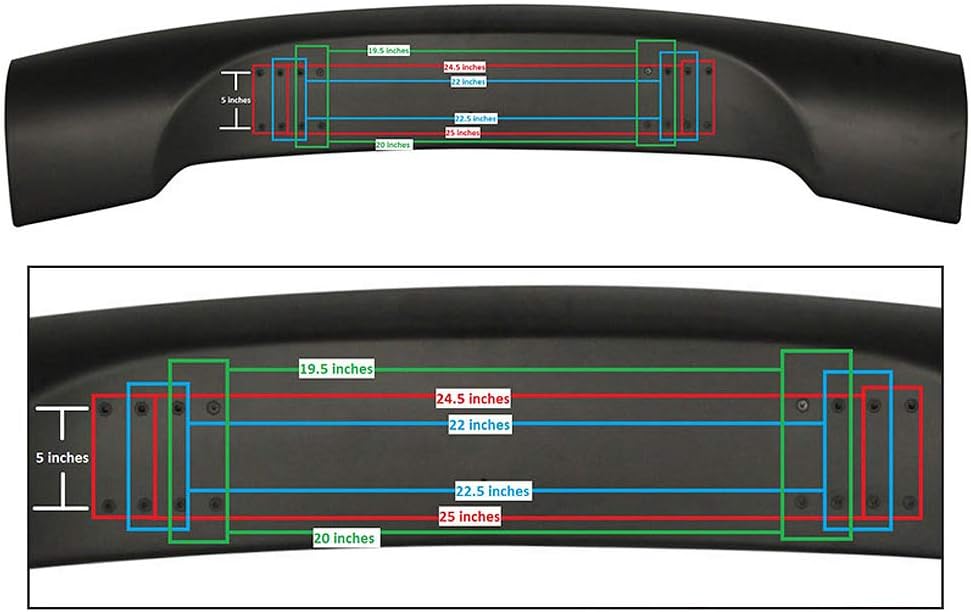 Trunk Spoiler Rear Spoiler Wing Tail Lid Deck Lip C4014