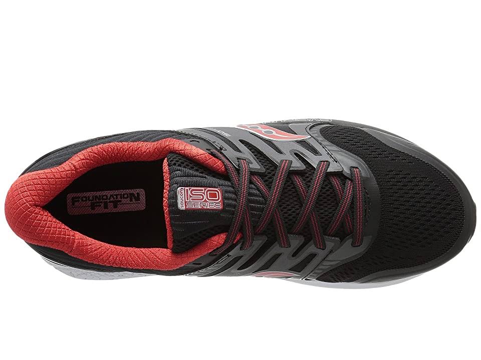 Grey/Black/Red Men&s Size 8.5 Running Shoes N3277