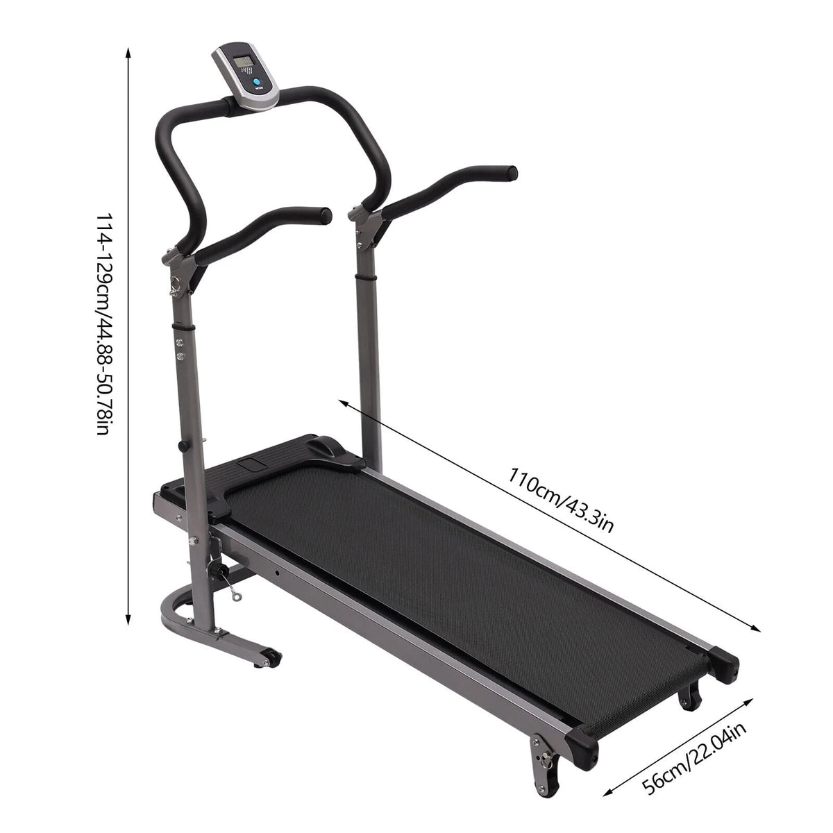 Folding Treadmill Low Noise Pink Q116