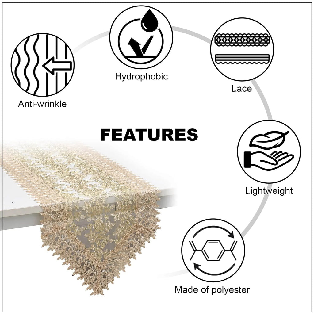 100% Polyester Lace Table Runner A699871