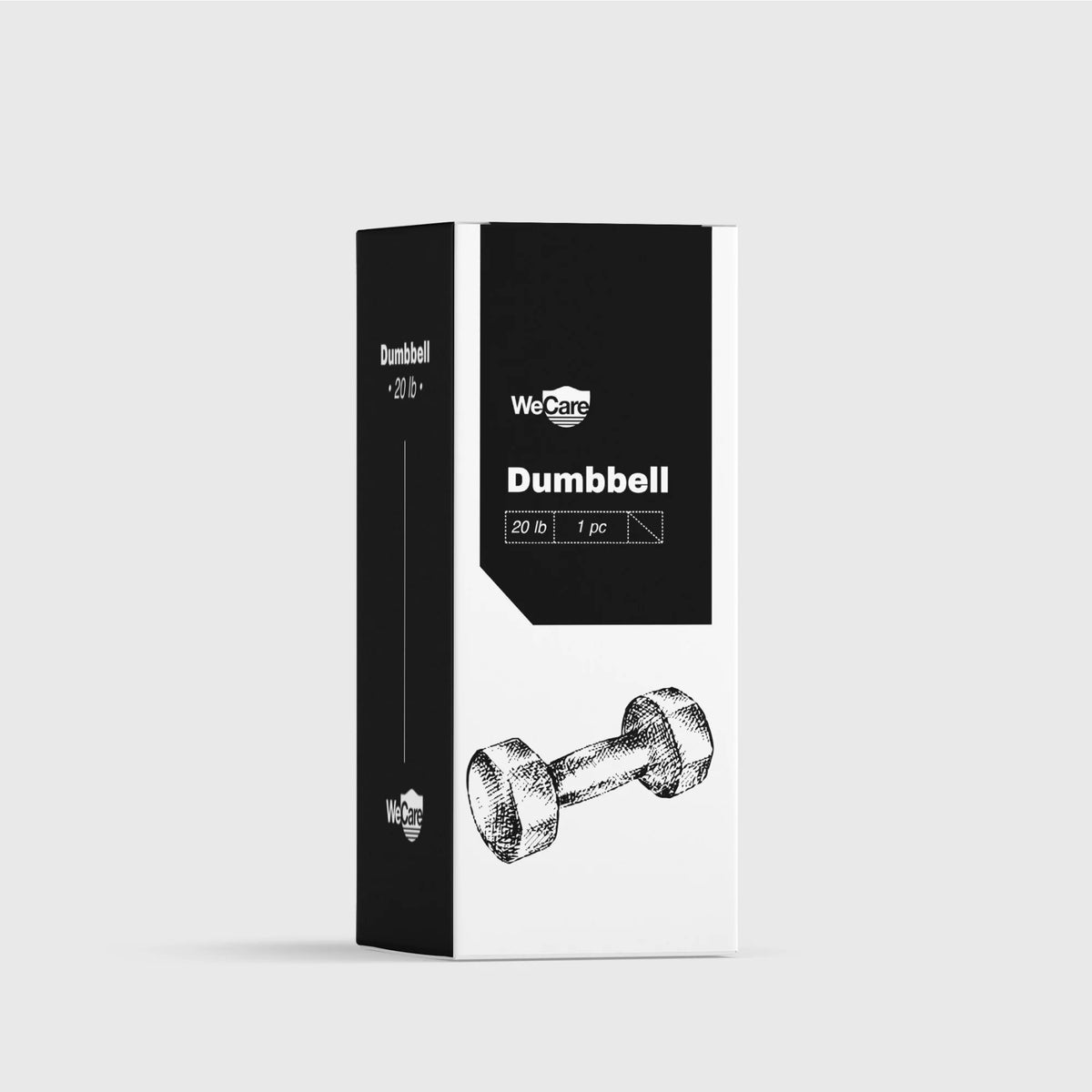 20lb Rubber Chrome Dumbbells Pair B250