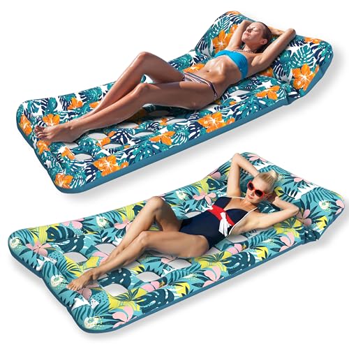 Oversized Inflatable Pool Floats Lounge 2 Pack D985589