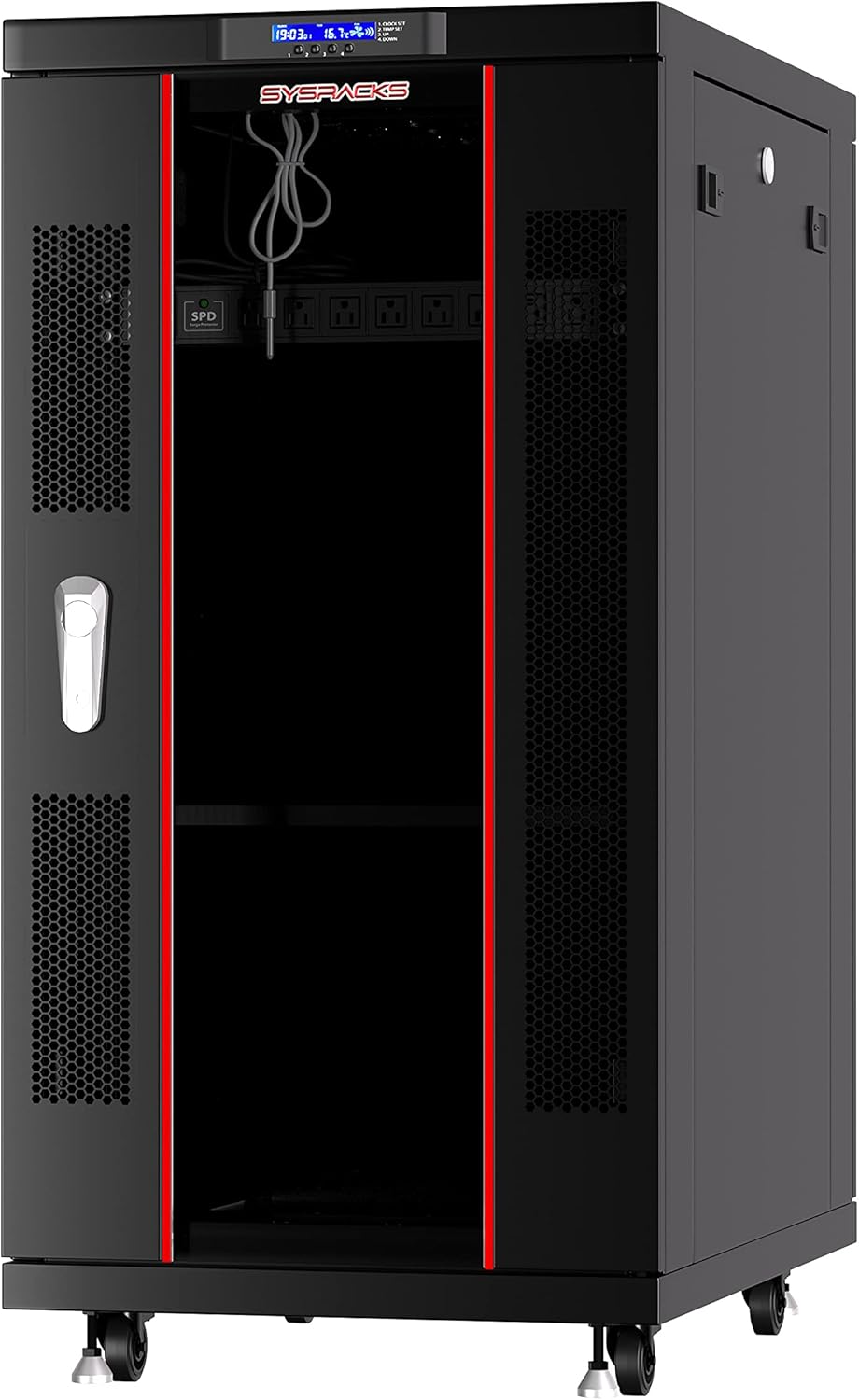18U 32 Inch Deep Server Rack Cabinet on Casters Y887
