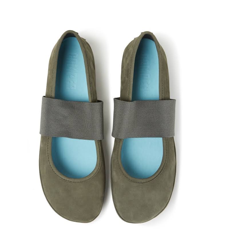 Green Nubuck Mary Jane Shoes H190945