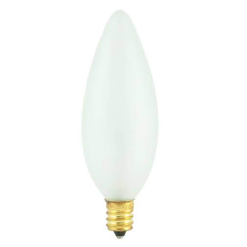 40 Watt Incandescent Candelabra Bulb Frost, 100 Packs N6606