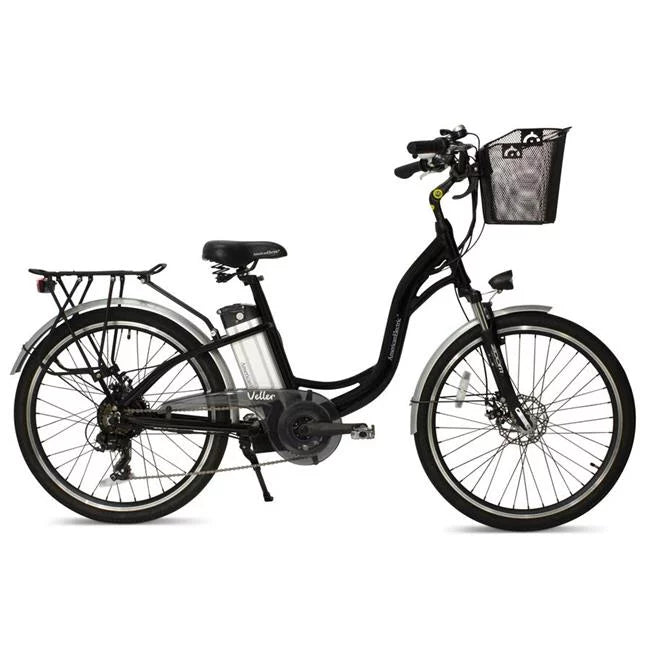 350W Electric Beach Cruiser Bike Black E836940